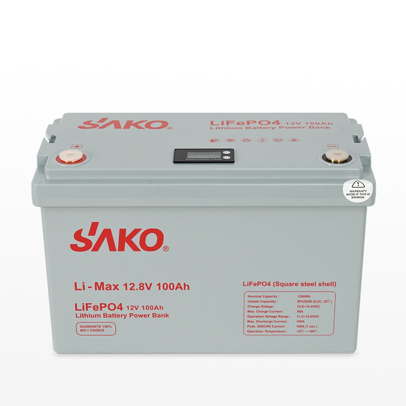Sako Li-Max 12.8V 100AH LiFePo4 Battery