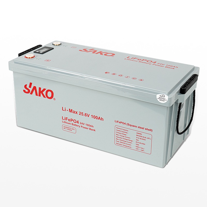 SAKO LiFePO4 24V 100Ah Lithium Battery